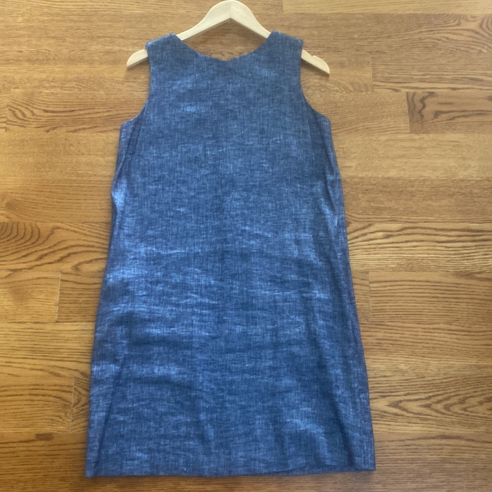 Theory blue linen dress size 4 - like new